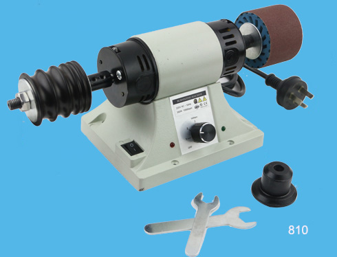 Leather burnishing machine